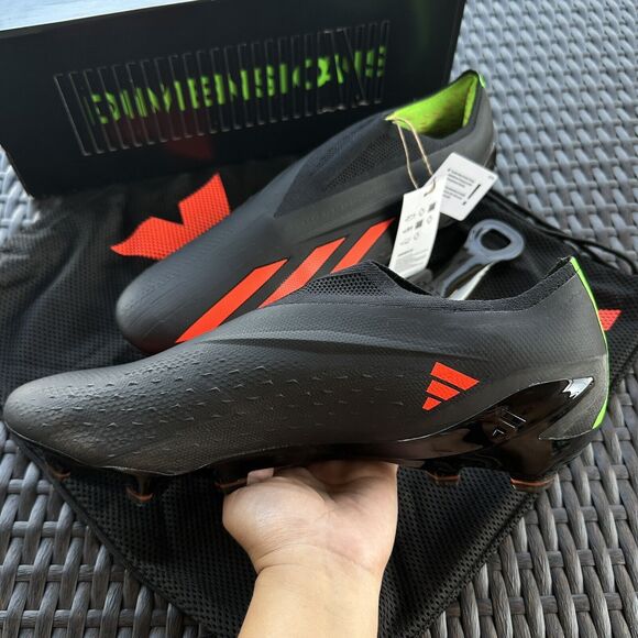 Adidas X Speedportal+ FG Black Orange Men\'s Soccer Cleats GW8410 Size 13 main image 4